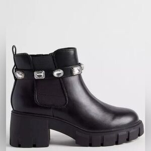 Torrid Embellished Ankle Strap Bootie (WW) Size 9ww